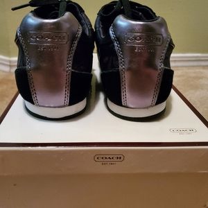 Black Coach Sporty Sneakers. Brand new in box.